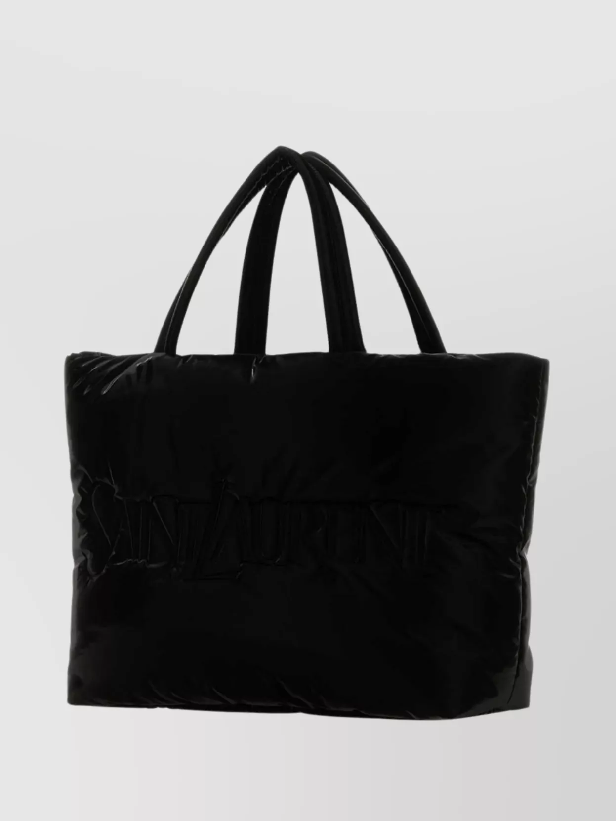 Saint Laurent   Quilted rectangular shopping bag with soft texture