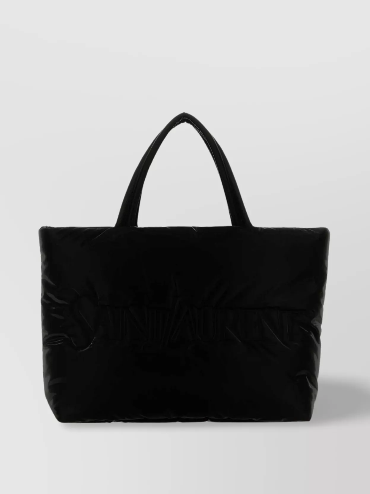 Saint Laurent   Quilted rectangular shopping bag with soft texture