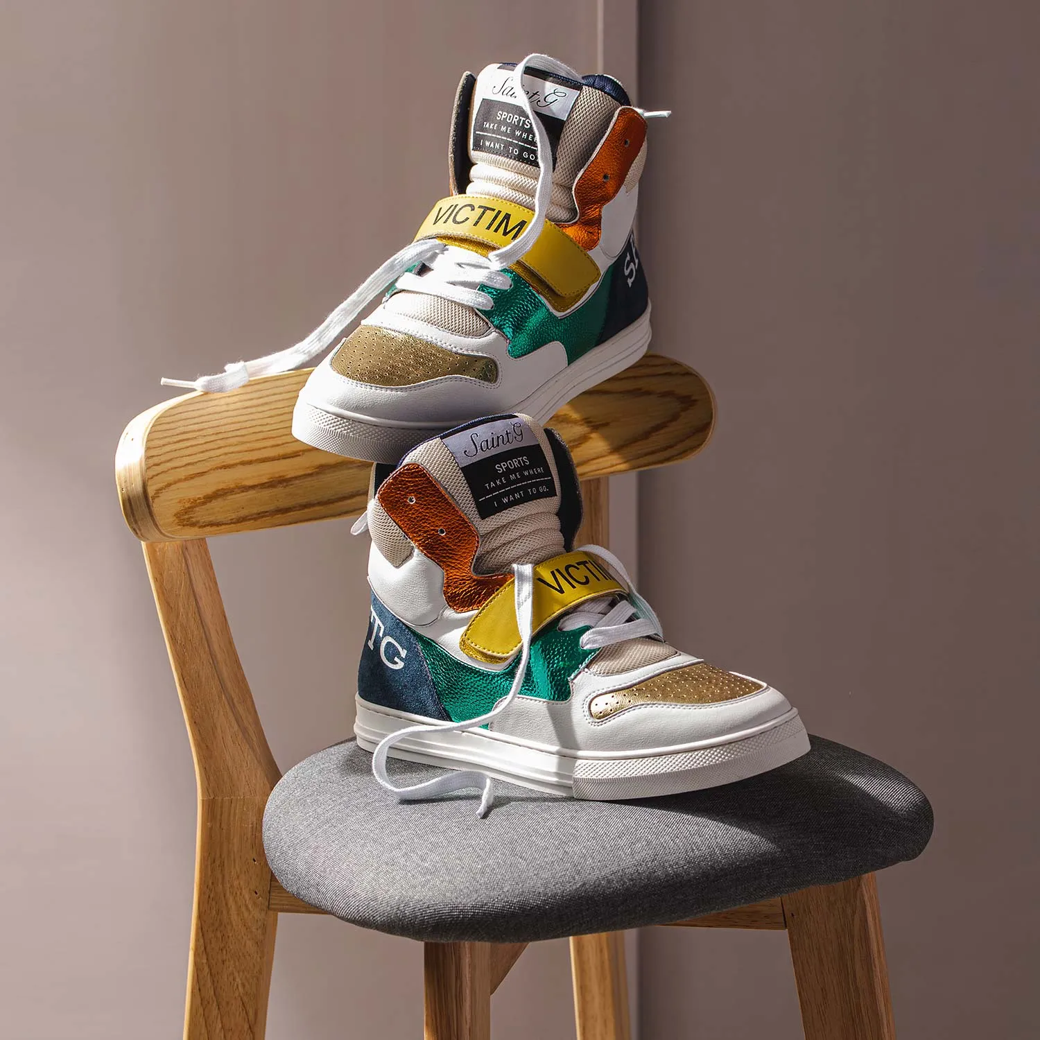 Saint Rowan Multi Leather Sneakers