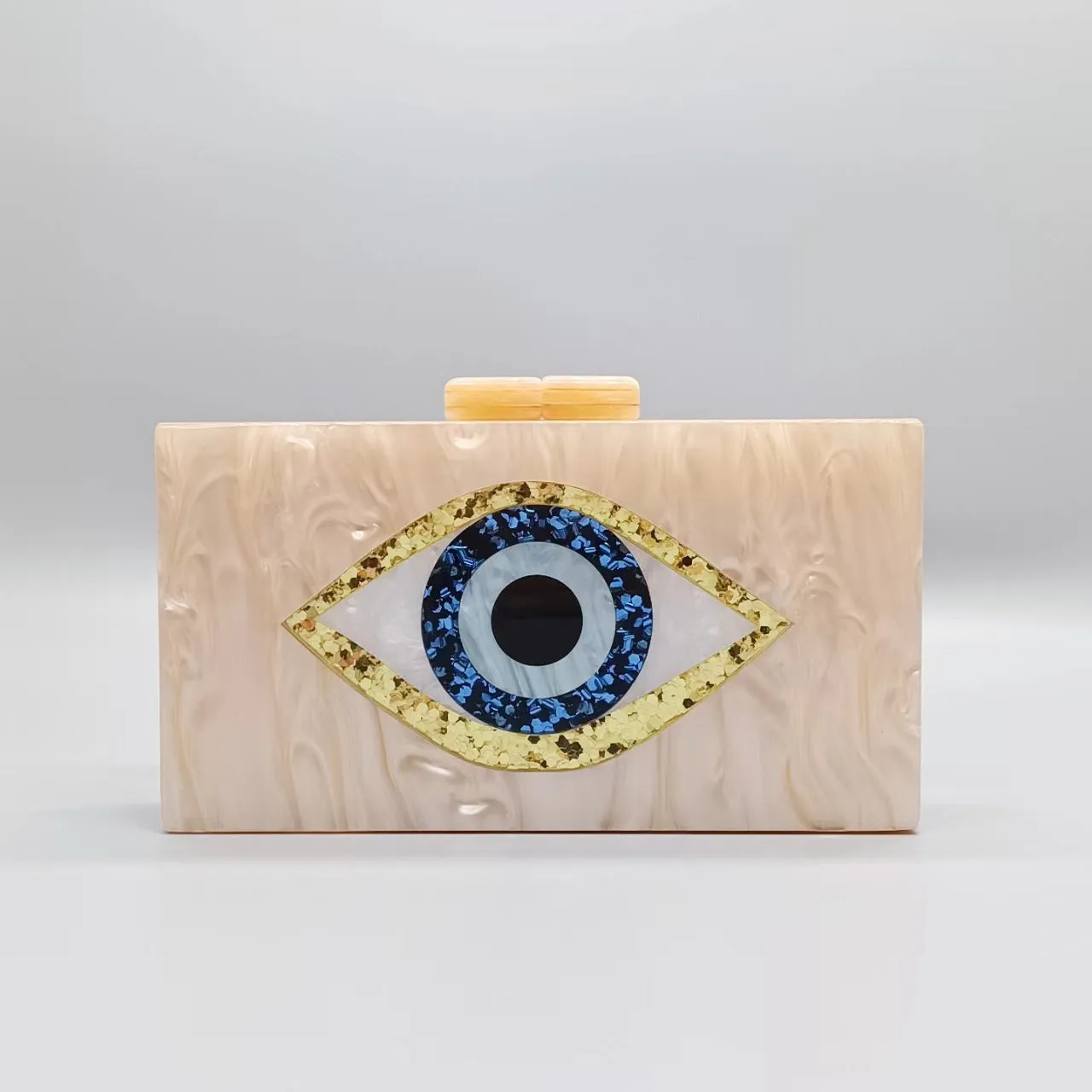 Sequined Eyes Evening Bag