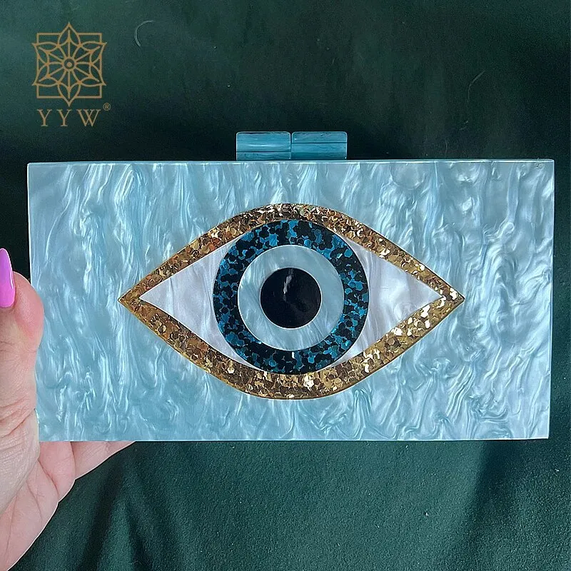 Sequined Eyes Evening Bag