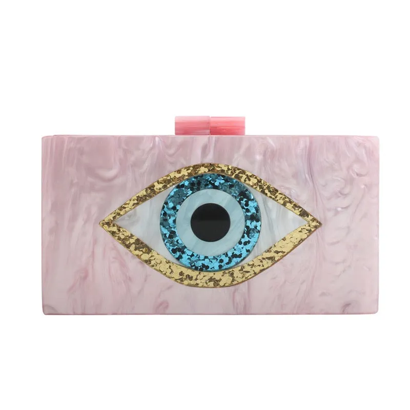 Sequined Eyes Evening Bag