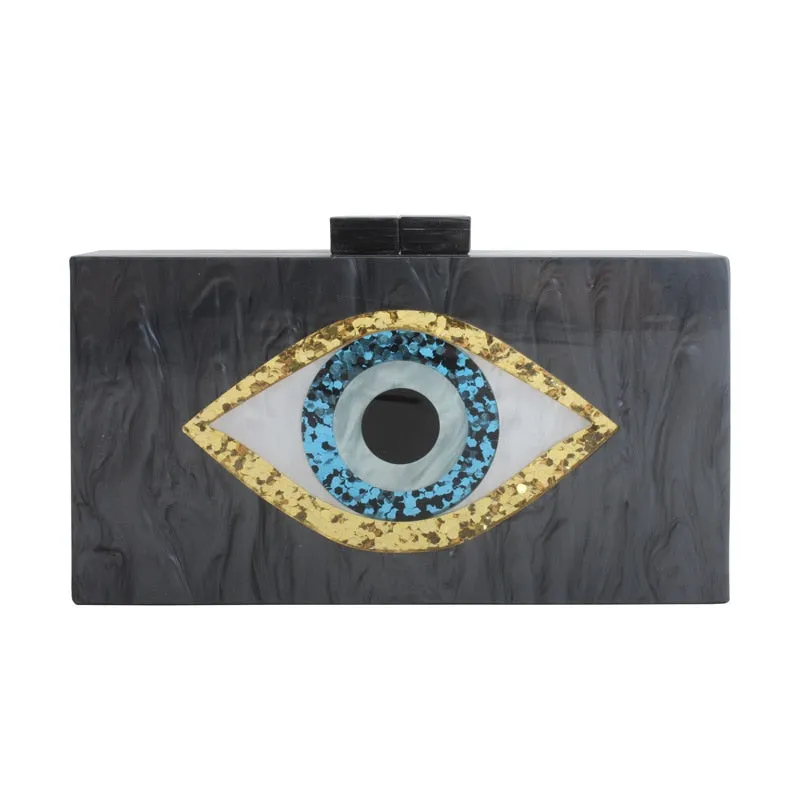 Sequined Eyes Evening Bag