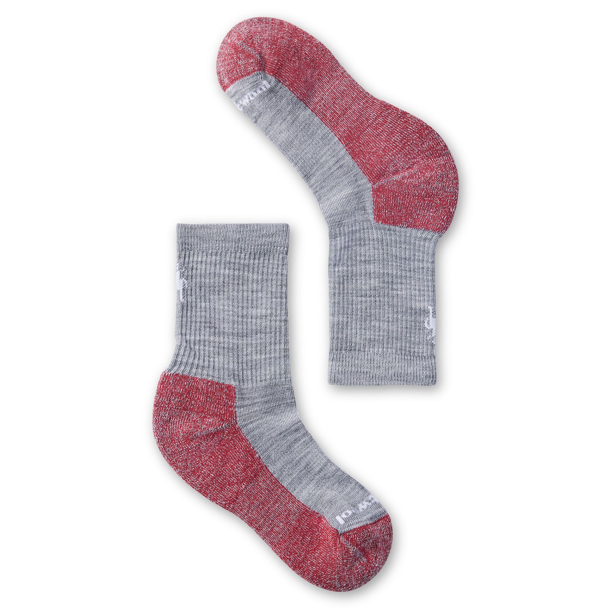 Smartwool Light Grey Striped Hike Light Cushion Crew Sock