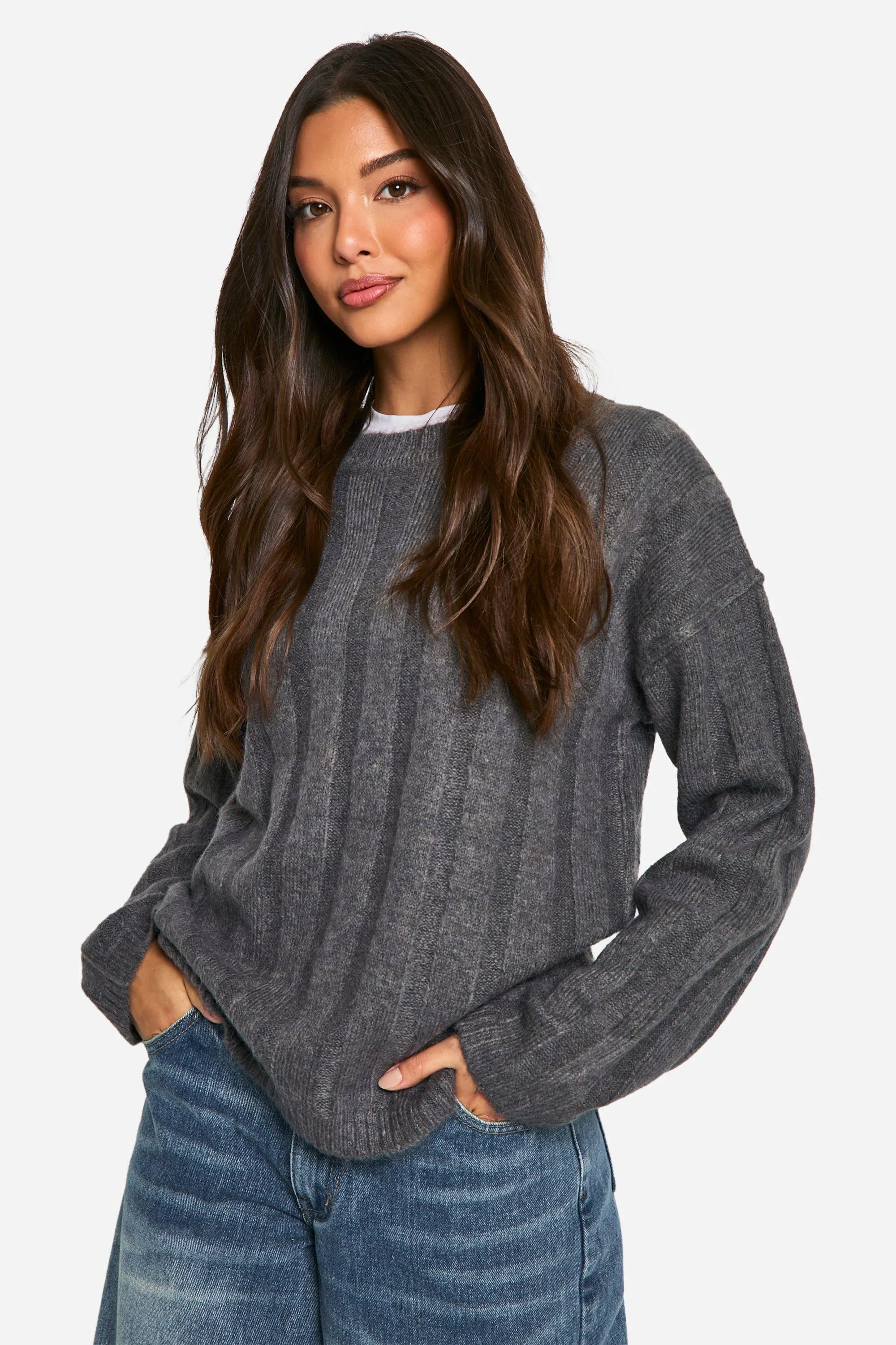 Soft Wide Rib Oversized Sweater