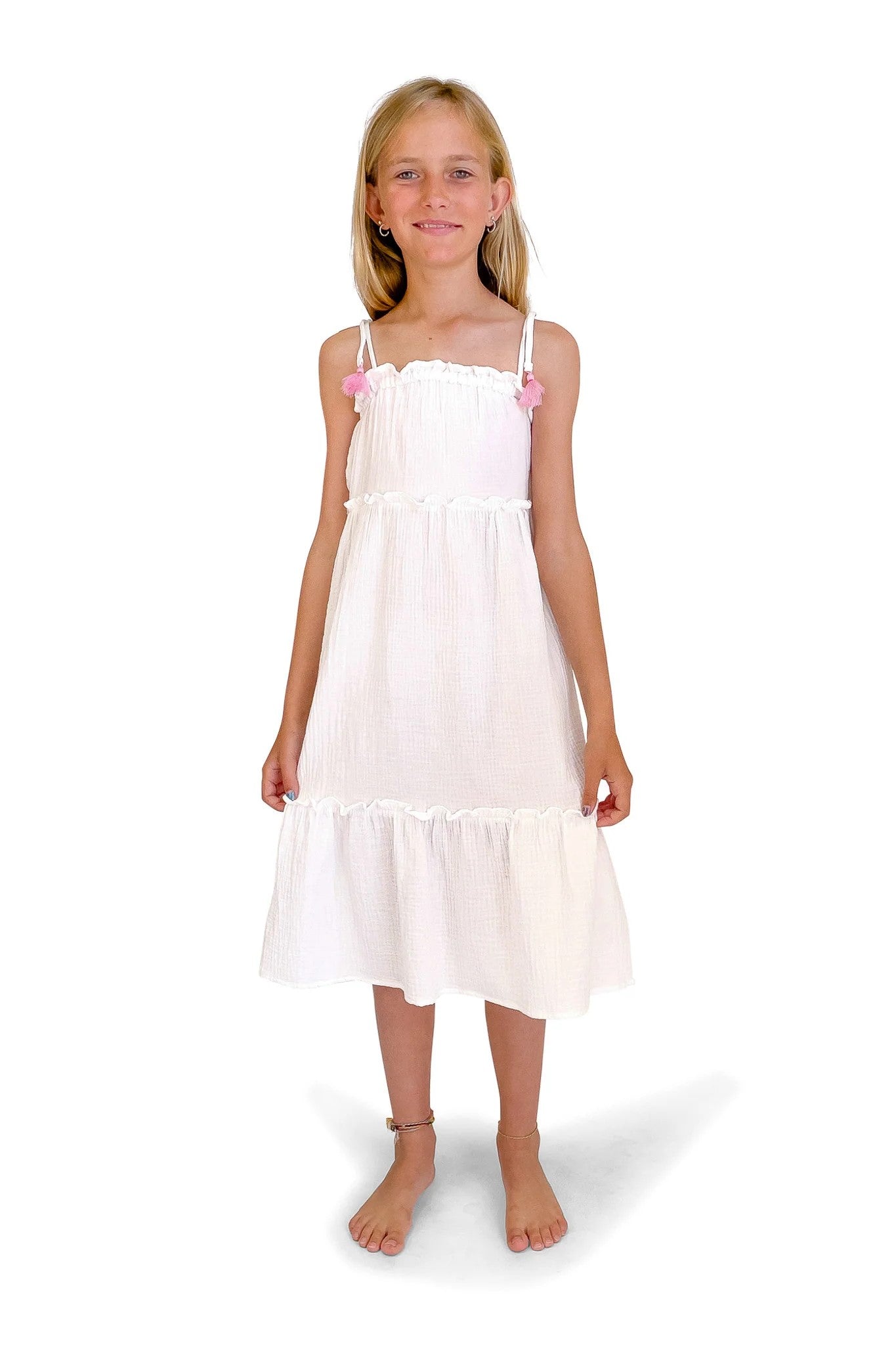 Solstice Dress-White