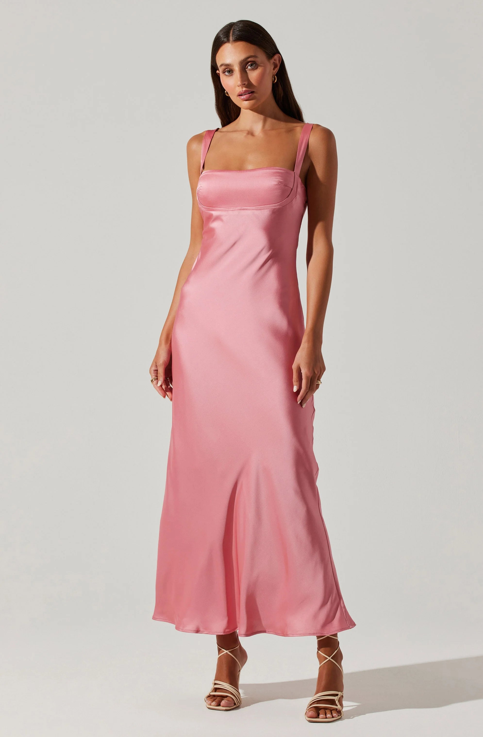 Stacie Satin Maxi Dress