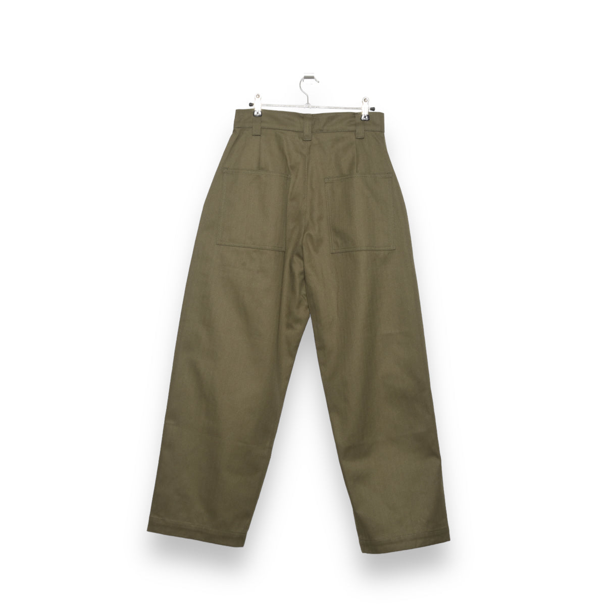 Standardtypes Naval Button Pants olive herringbone ST048