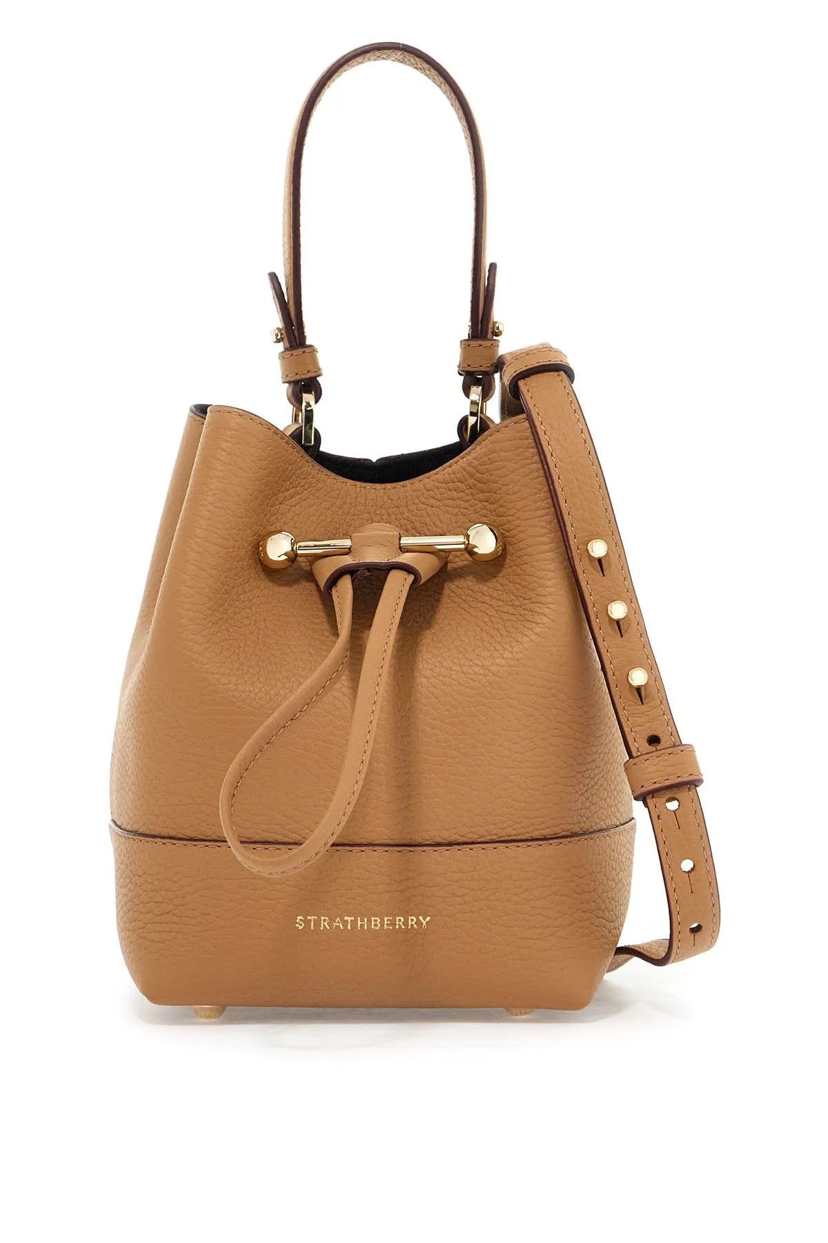 Strathberry Lana Osette Bucket Bag   Brown