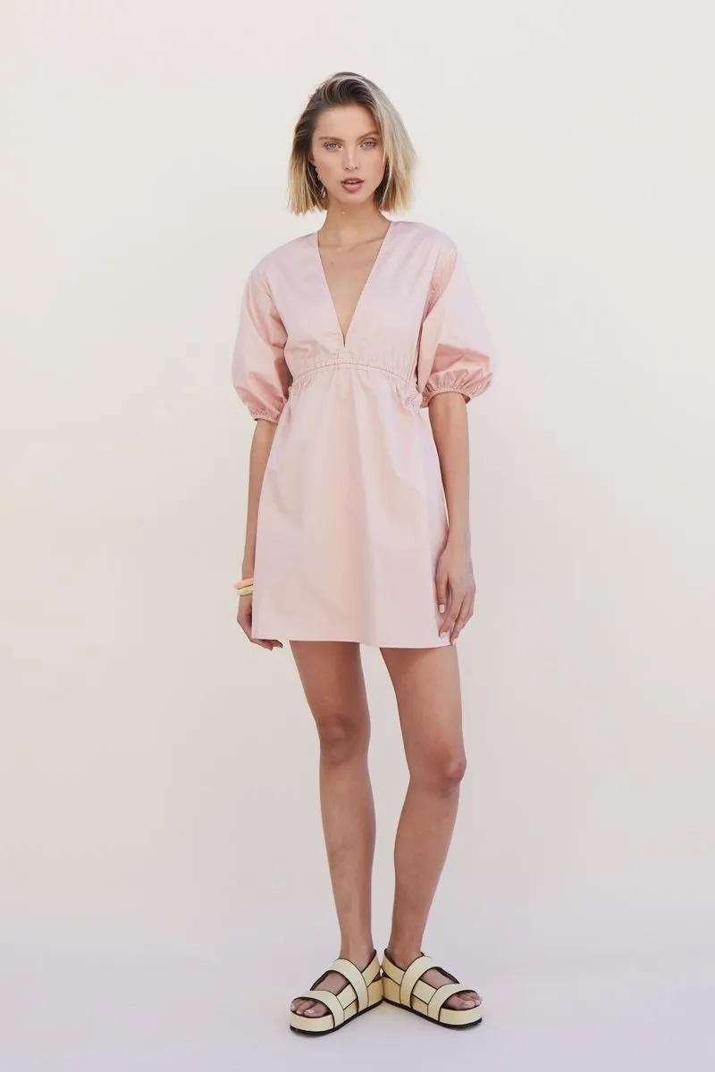 Suboo      SUBOO - Rossana Mini Dress Backless Dress (Nude Pink)