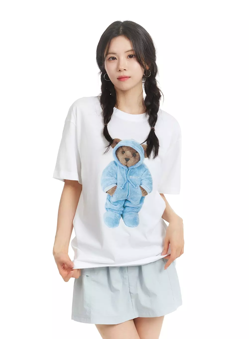 Teddy Graphic Oversized Tee OF428