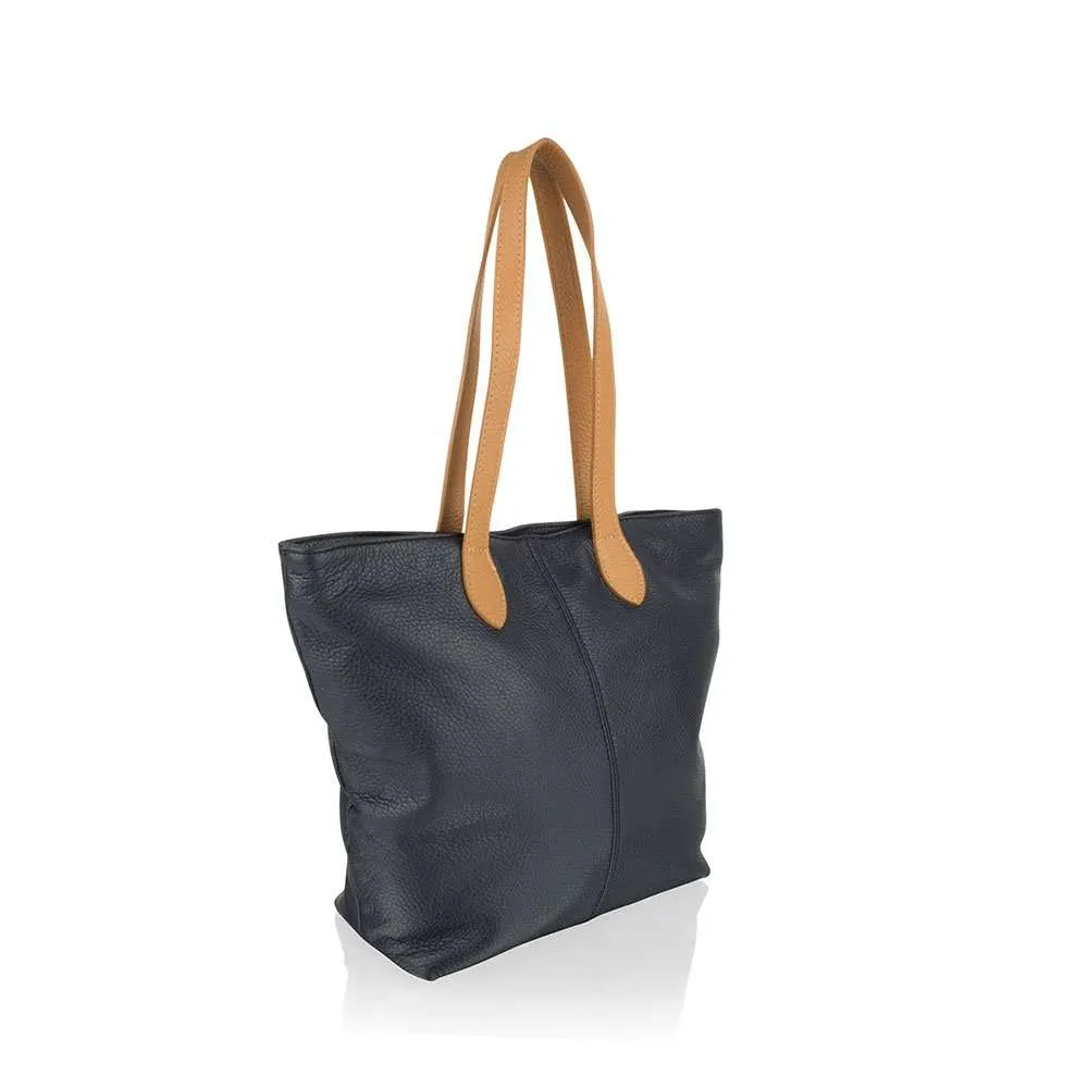  Tote Shopping Bag 14.5″ Central Zip Carry Handle