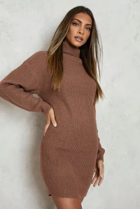 Turtleneck Sweater Dress