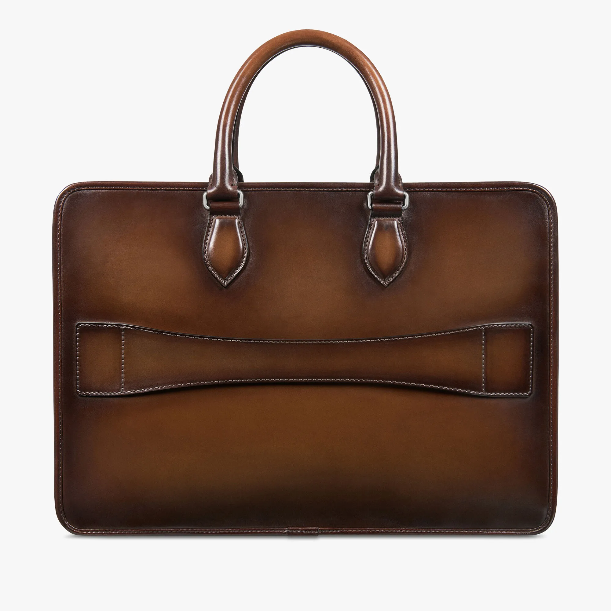 Un Jour Scritto Leather Briefcase