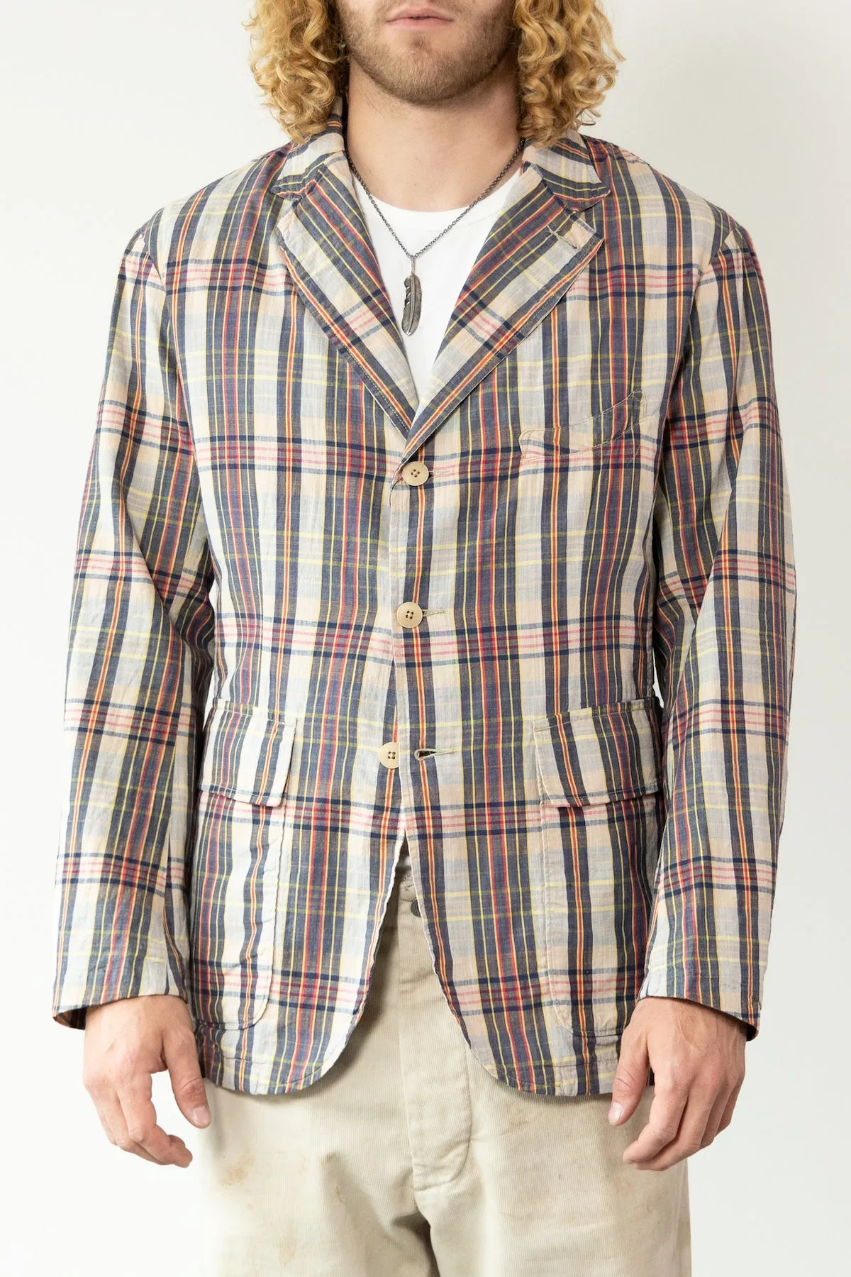 Unconstructed Madras Sport Coat - Madras