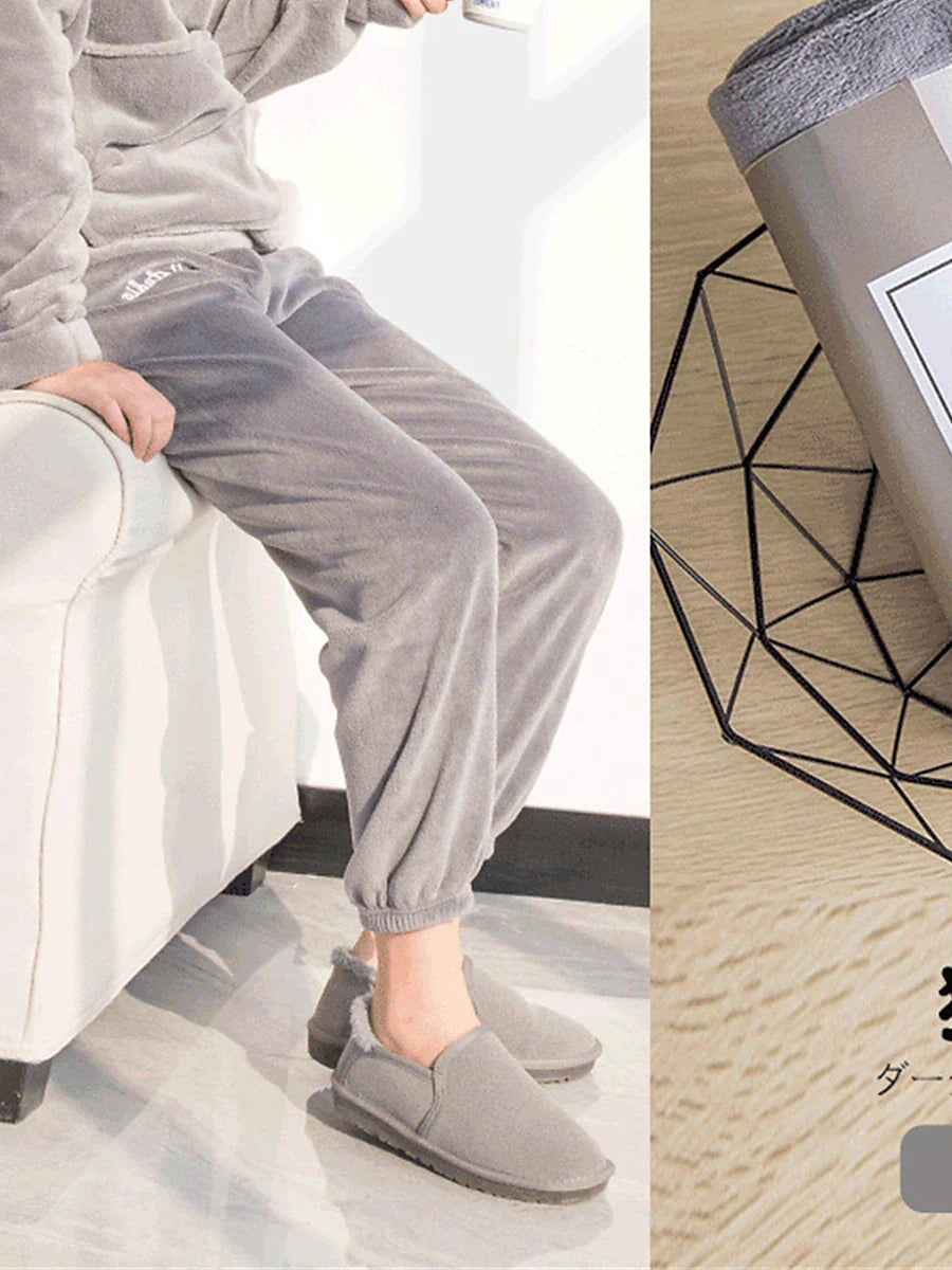 Warm and Cozy Women's Plush Fleece Lounge Pants for Autumn and Winter