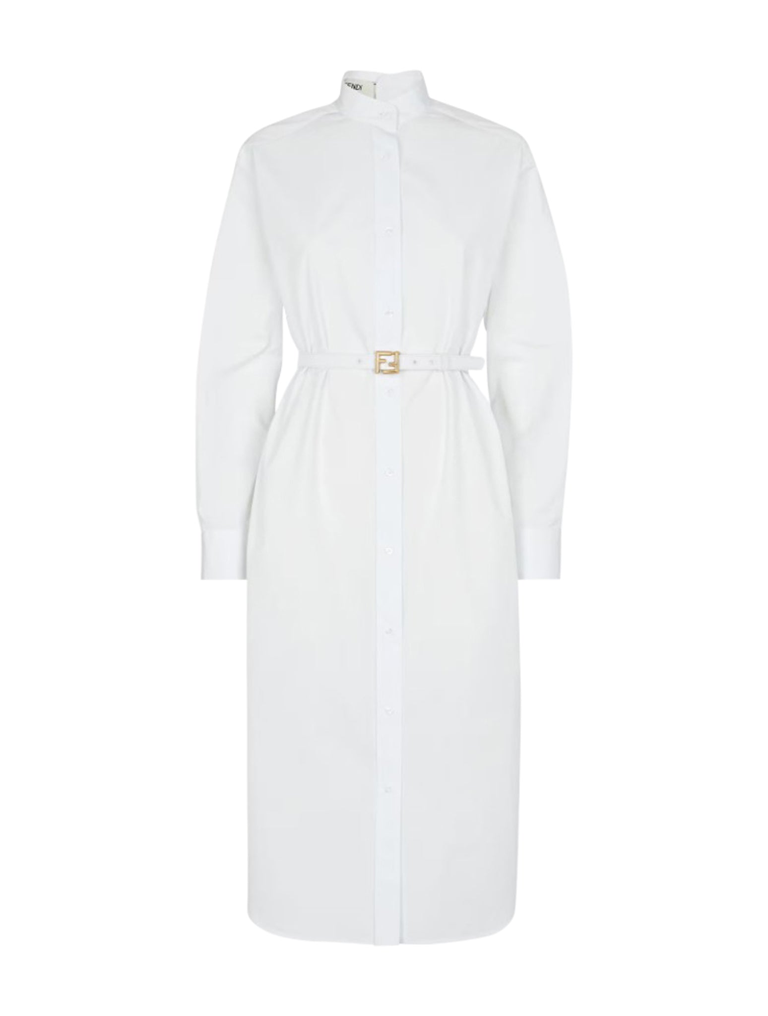 White poplin dress