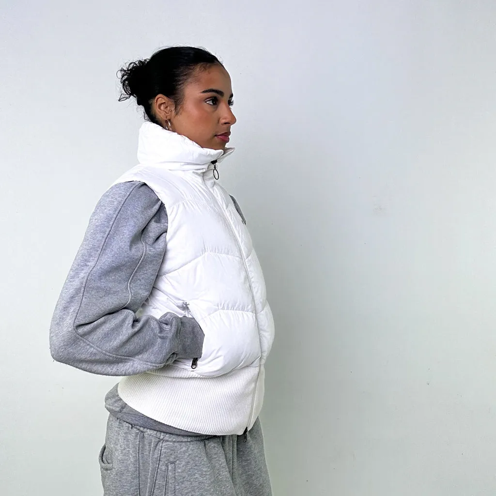 White y2ks NIKE Puffer Jacket Coat Gilet (S)