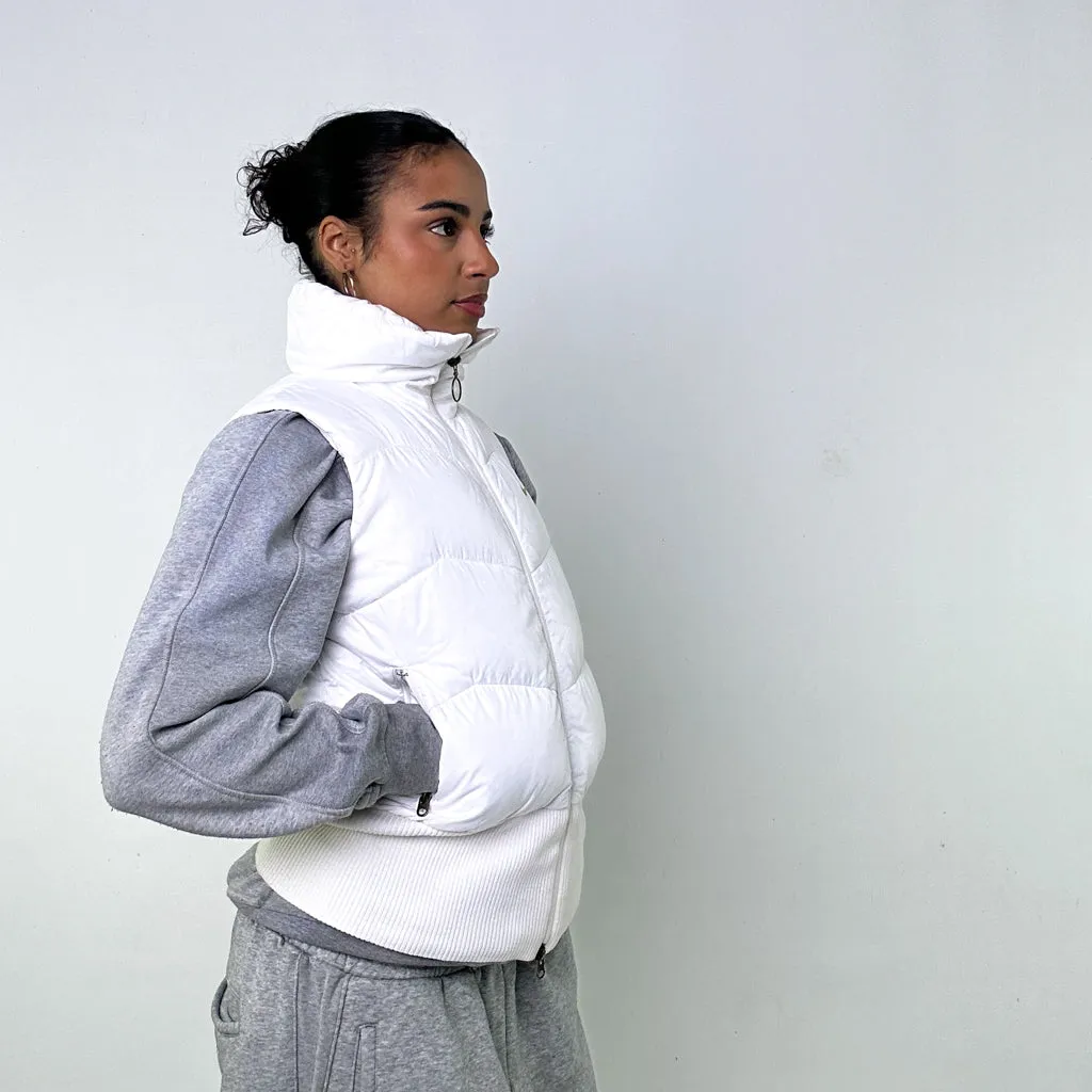 White y2ks NIKE Puffer Jacket Coat Gilet (S)