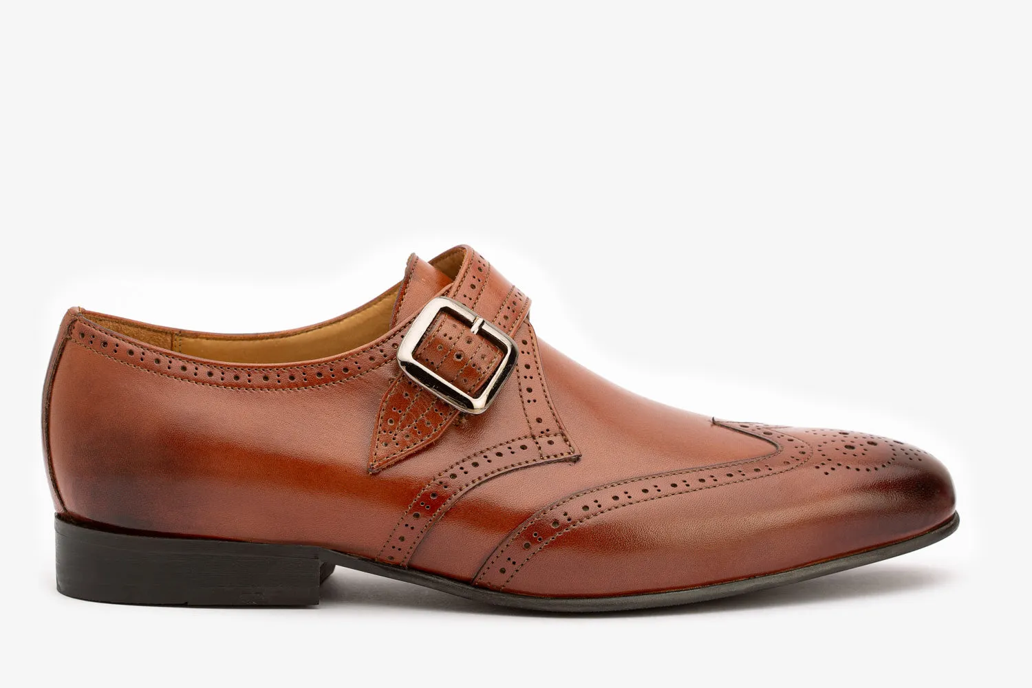 Wingcap Brogue Single Strap Monk