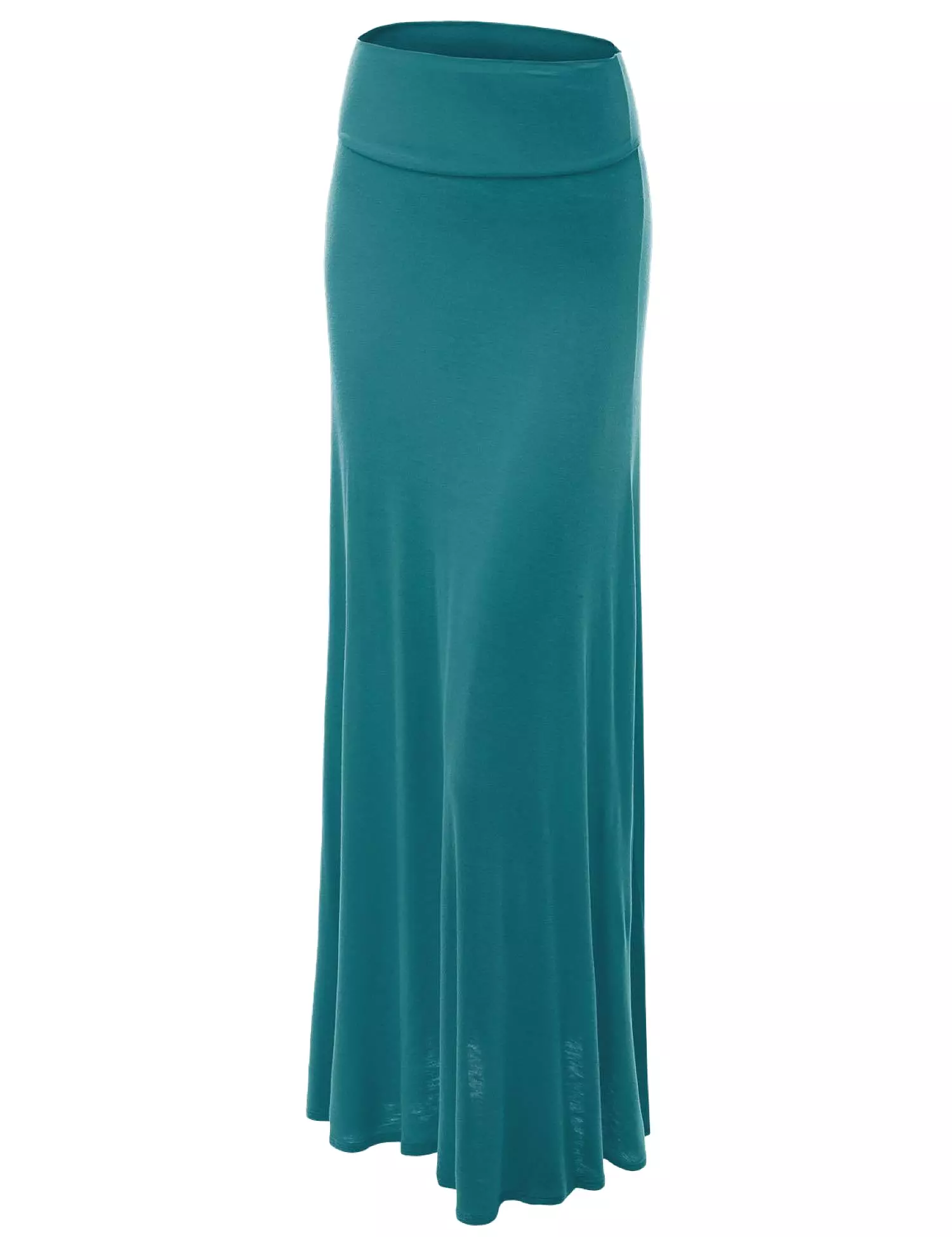 Womens Fold-Over Maxi Skirt