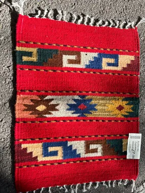 Zapotec handwoven wool mats, 15” x 20” approximately ZP-86